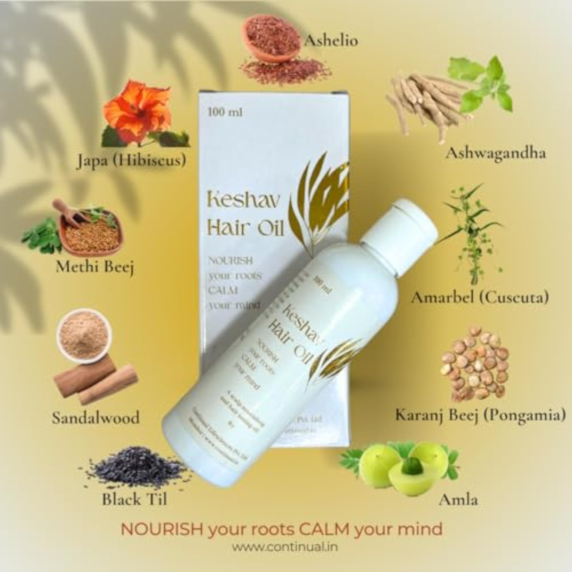 Keshav Hair Oil, Nourishing Hair Care Solution